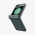 ACS06227 - Galaxy Z Flip 5 Case Tough Armor Pro in black showing the back with phone fully open